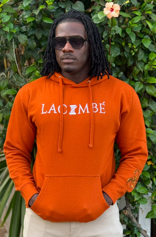Lacombe' Limited Edition Orange Embroidered Hoodie