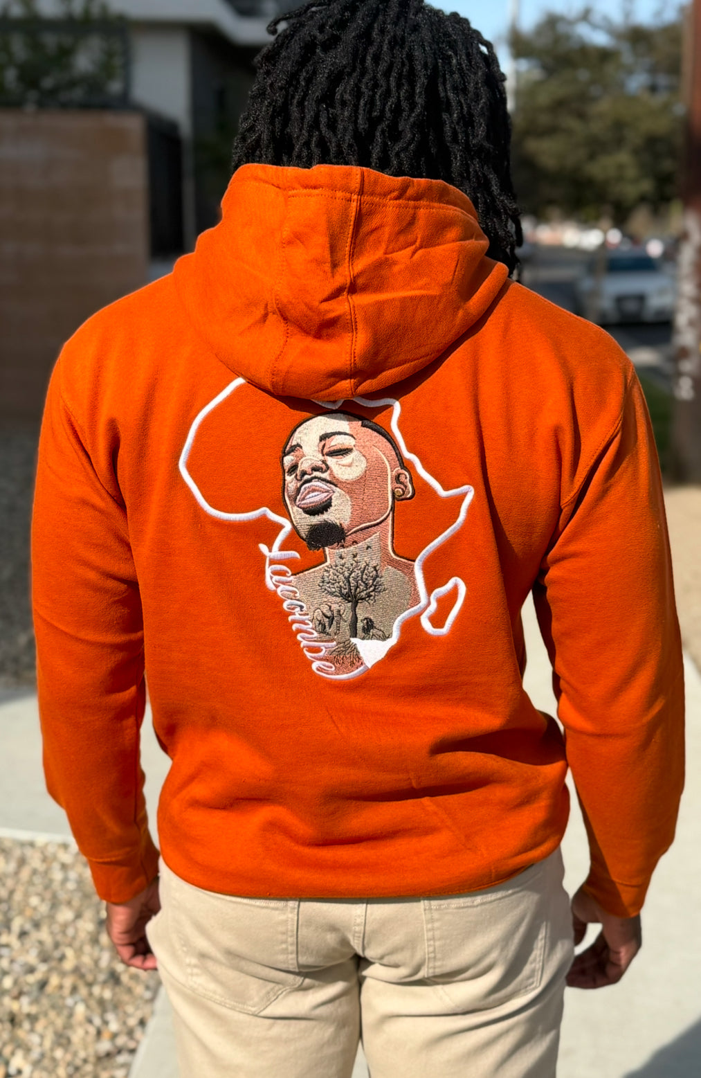 Lacombe' Limited Edition Orange Embroidered Hoodie