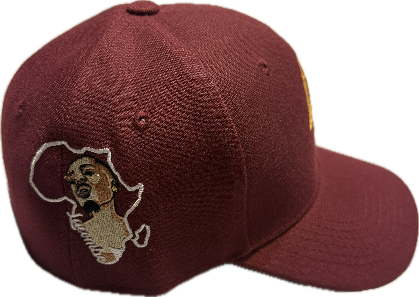 Lacombe' Maroon Embroidered Fitted Cap