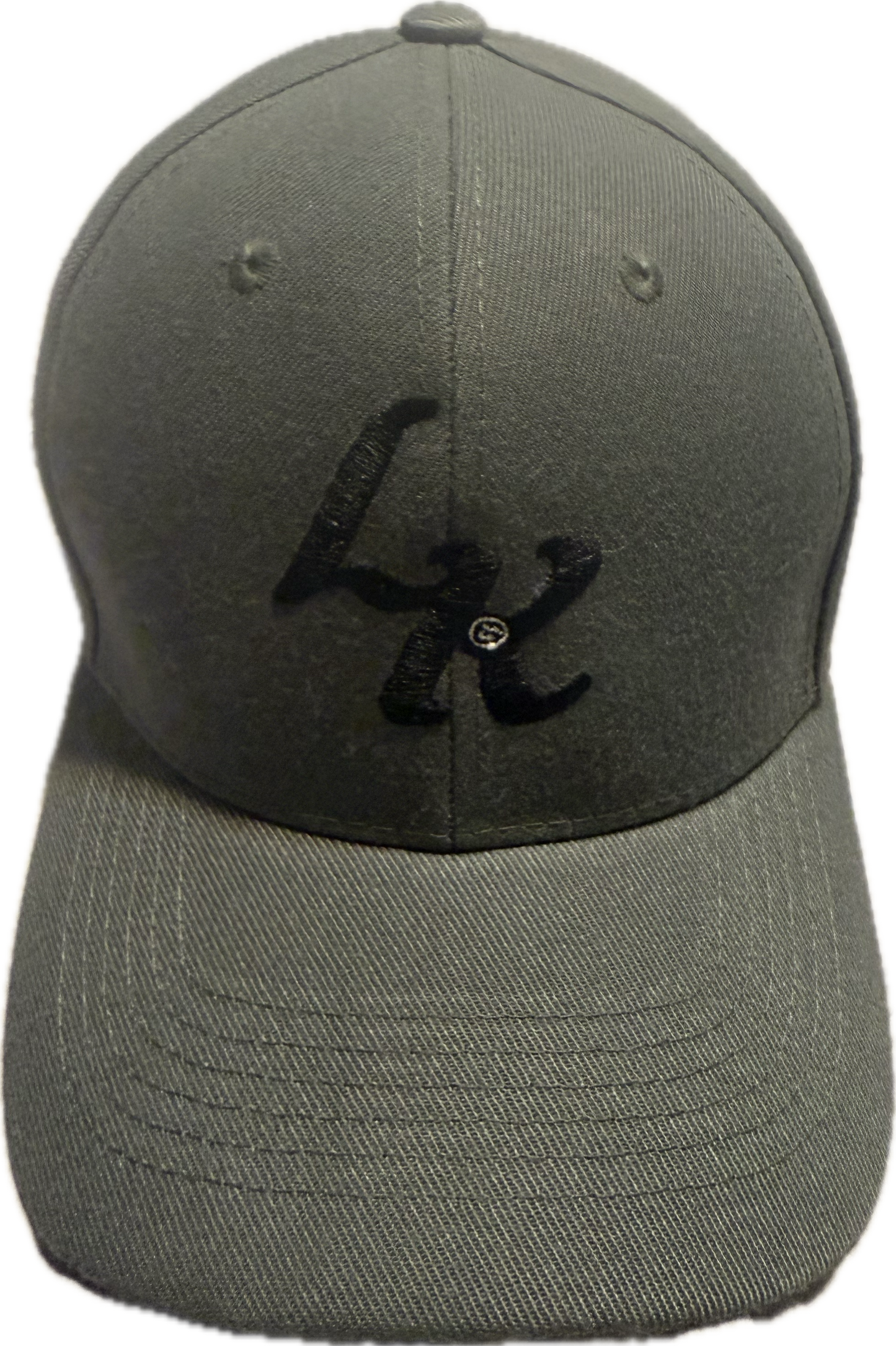 Lacombe' Grey Embroidered Fitted Cap