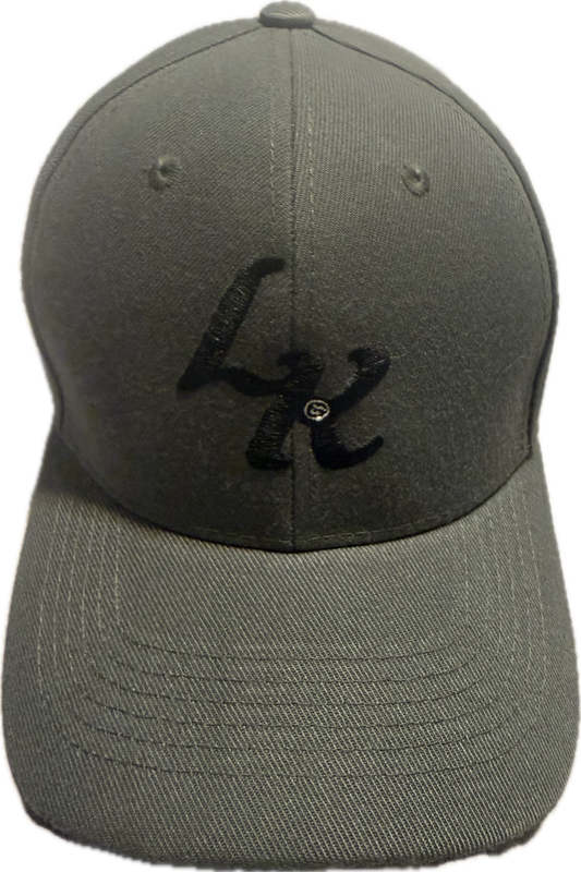 Lacombe' Grey Embroidered Fitted Cap