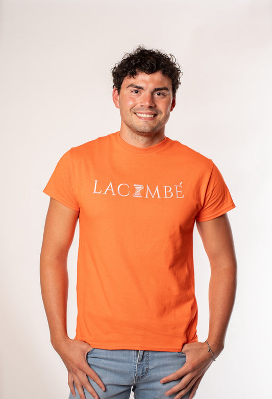 Lacombe' Embroidered Orange T-Shirt